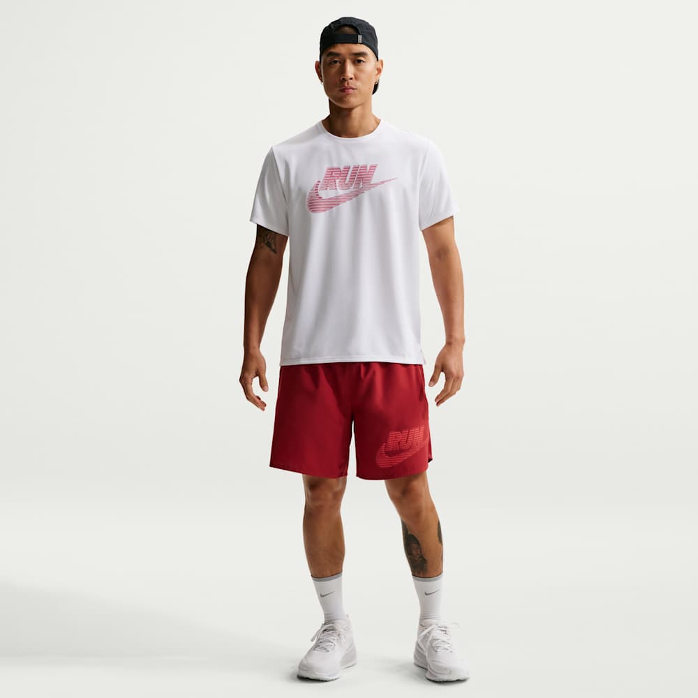 Shorts y Pantalonetas para correr para hombre en rojo · IF9487-641 - vista 1
