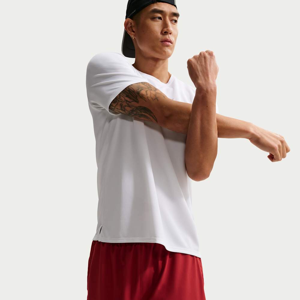 Shorts y Pantalonetas para correr para hombre en rojo · IF9487-641 - vista 4