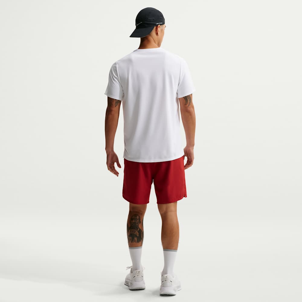 Shorts y Pantalonetas para correr para hombre en rojo · IF9487-641 - vista 5