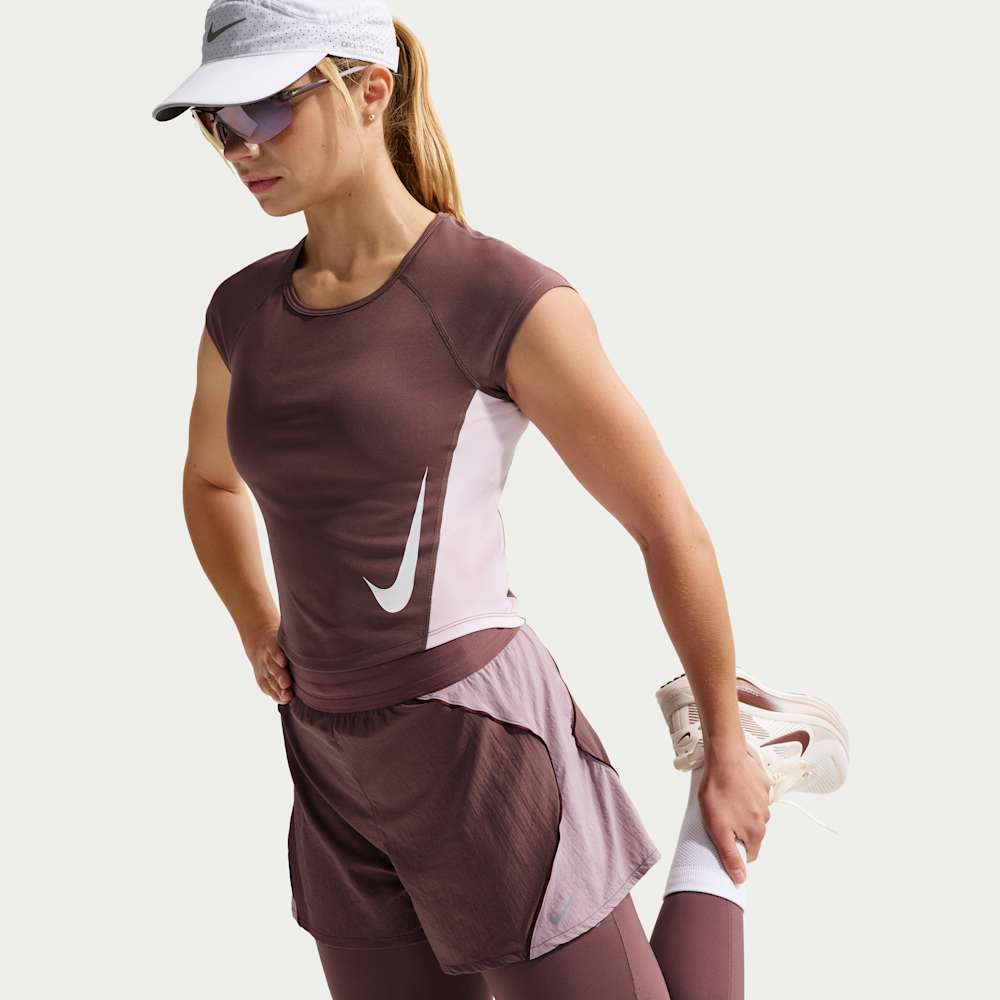 Shorts y Pantalonetas para correr para mujer en morado · IM9482-502 - vista 4