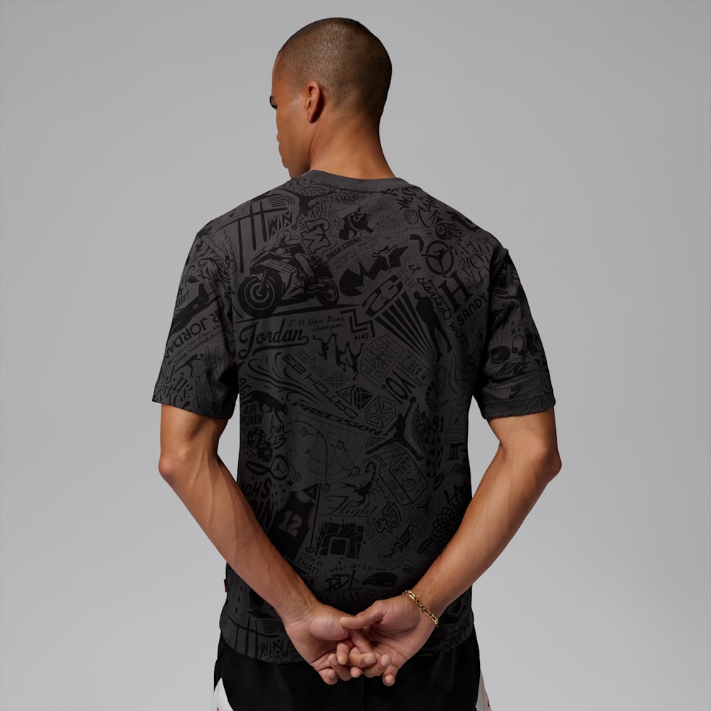 Camisetas y esqueletos casual para hombre en negro · IM9994-010 - vista 2
