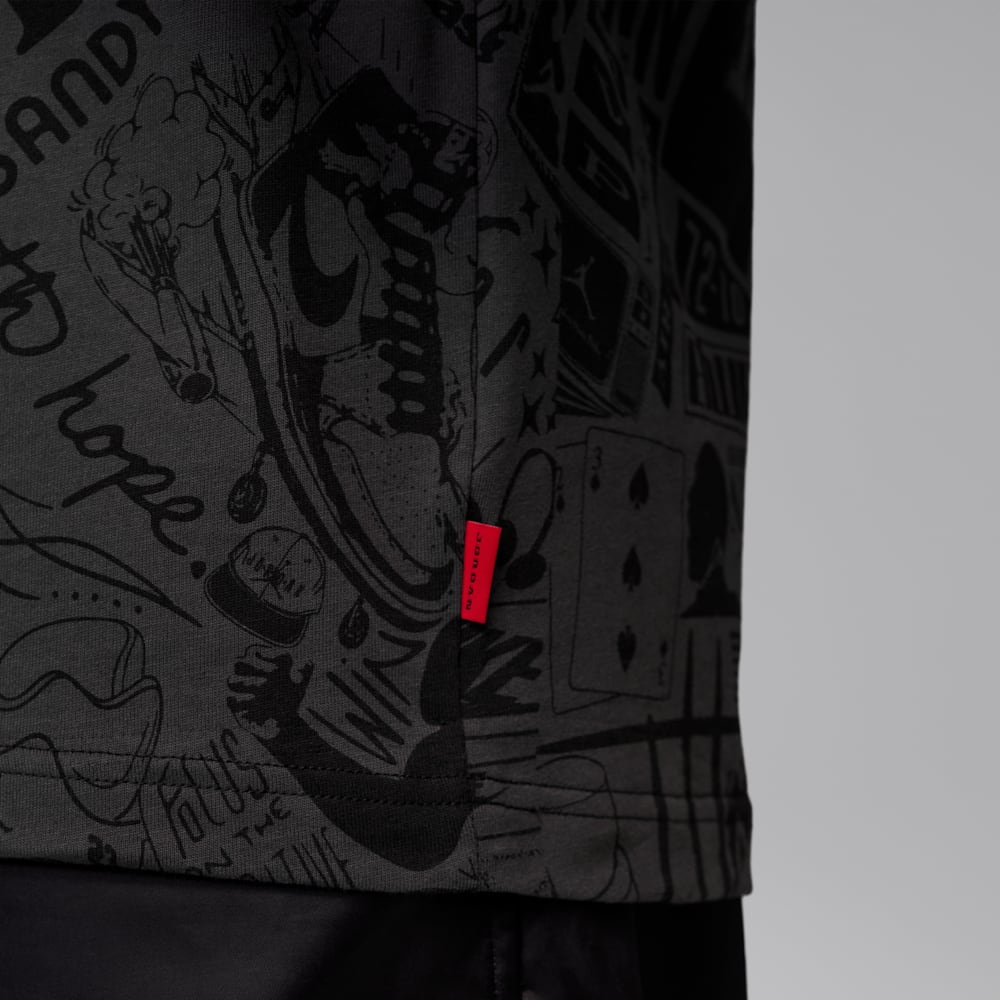 Camisetas y esqueletos casual para hombre en negro · IM9994-010 - vista 5
