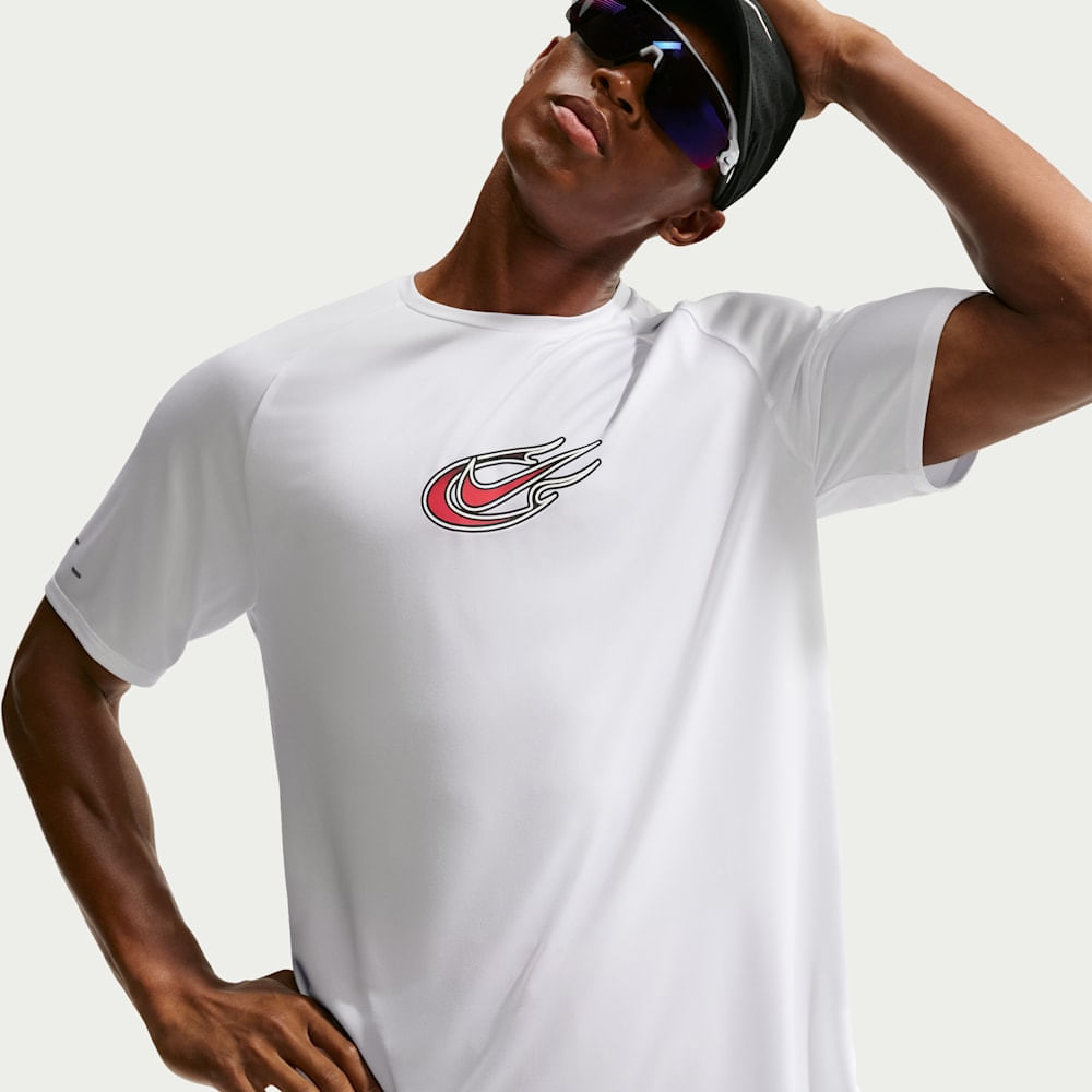 Camisetas y esqueletos para correr para hombre en blanco · IO1417-100 - vista 1
