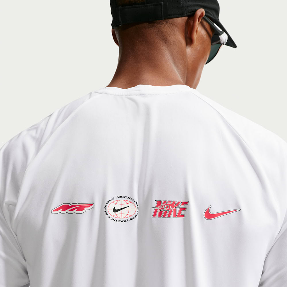 Camisetas y esqueletos para correr para hombre en blanco · IO1417-100 - vista 2