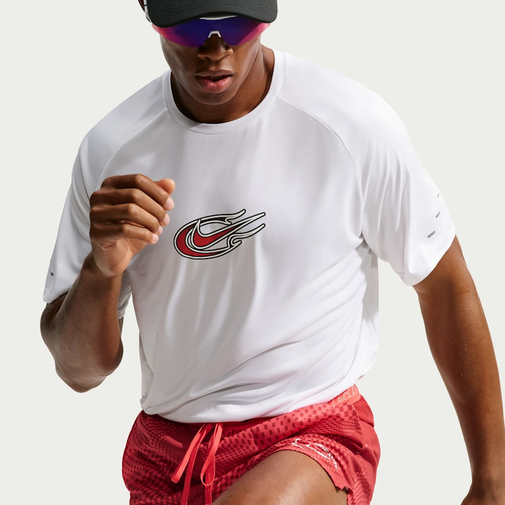 Camisetas y esqueletos para correr para hombre en blanco · IO1417-100 - vista 3
