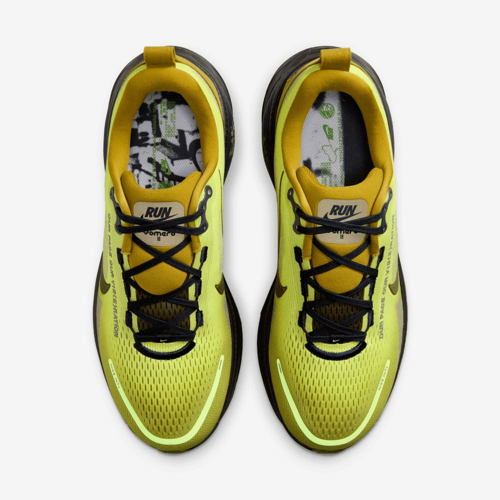 Tenis para correr para hombre en amarillo · IQ3413-704 - vista 4
