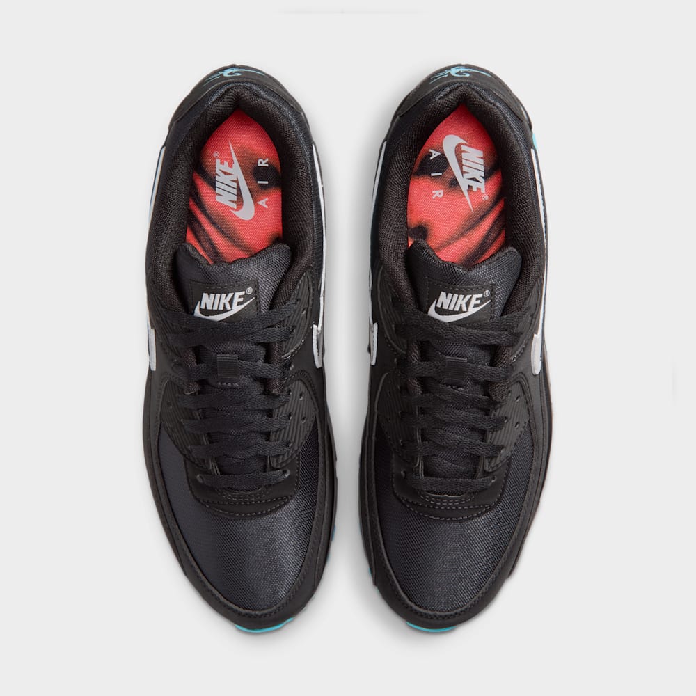 Tenis casual para hombre en negro · IQ9438-001 - vista 4