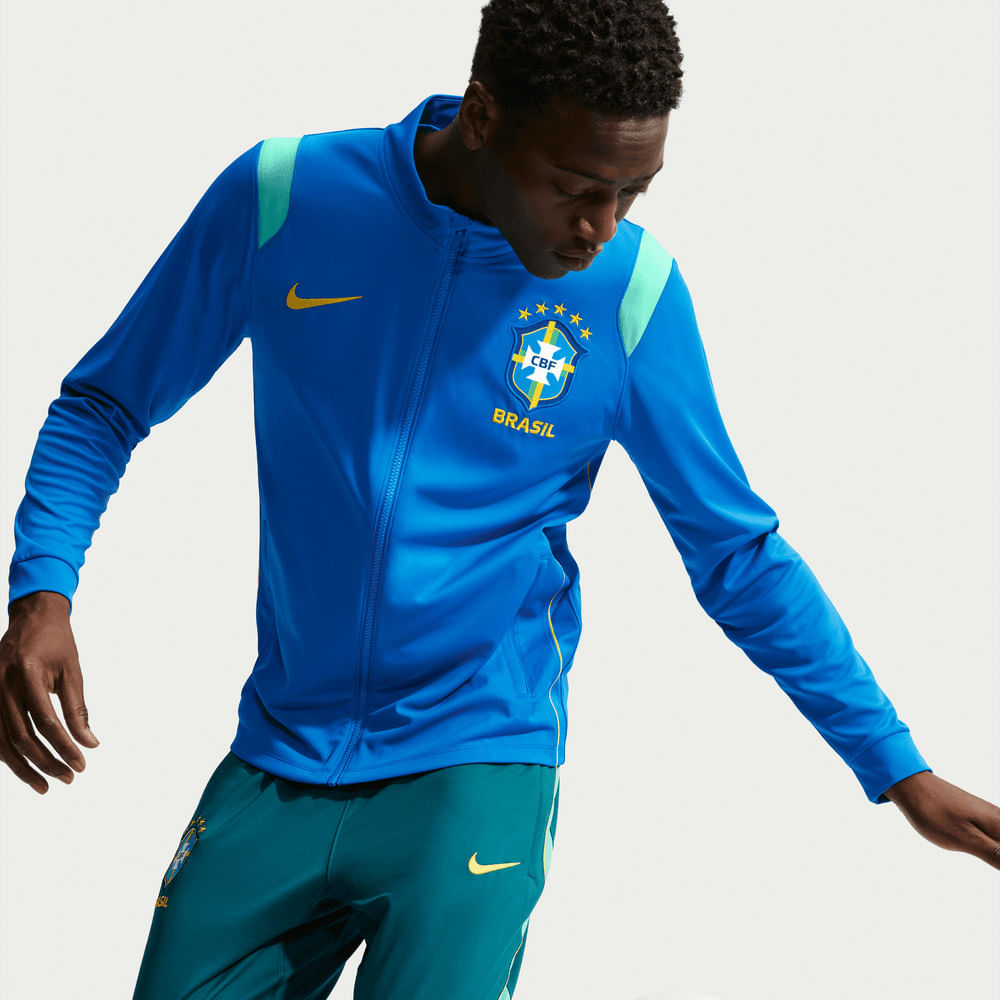 Chaquetas de fútbol para hombre en azul · IR0907-435 - vista 3