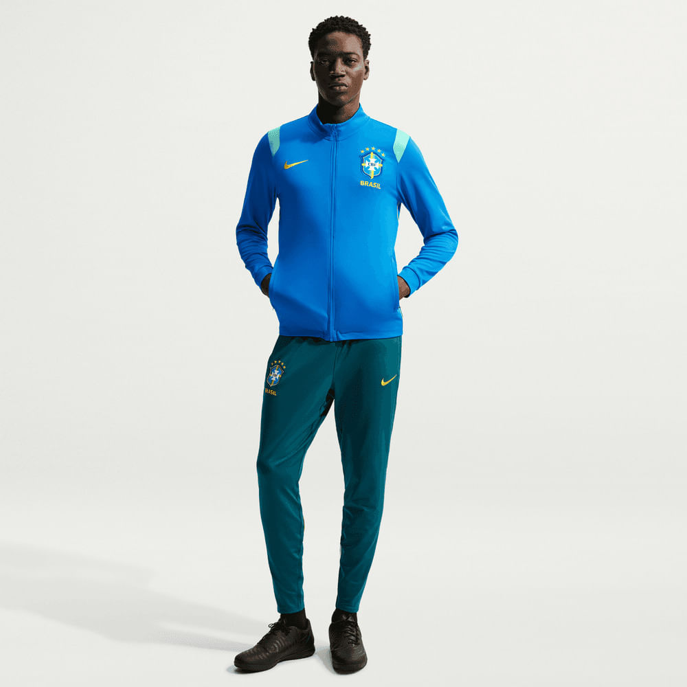 Chaquetas de fútbol para hombre en azul · IR0907-435 - vista 4