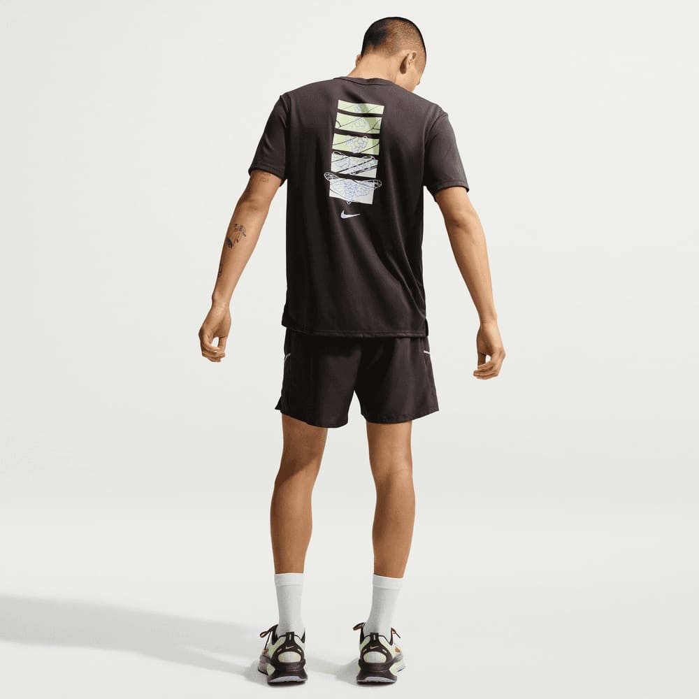 Camisetas y esqueletos para correr para hombre en negro · IW1077-009 - vista 5