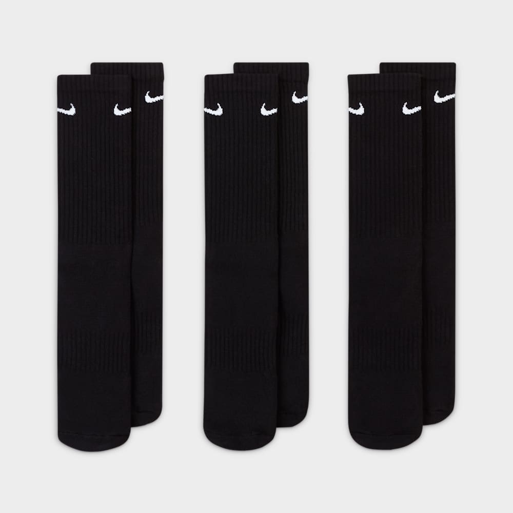 Medias para entrenamiento para hombre en negro · SX7664-010 - vista 6