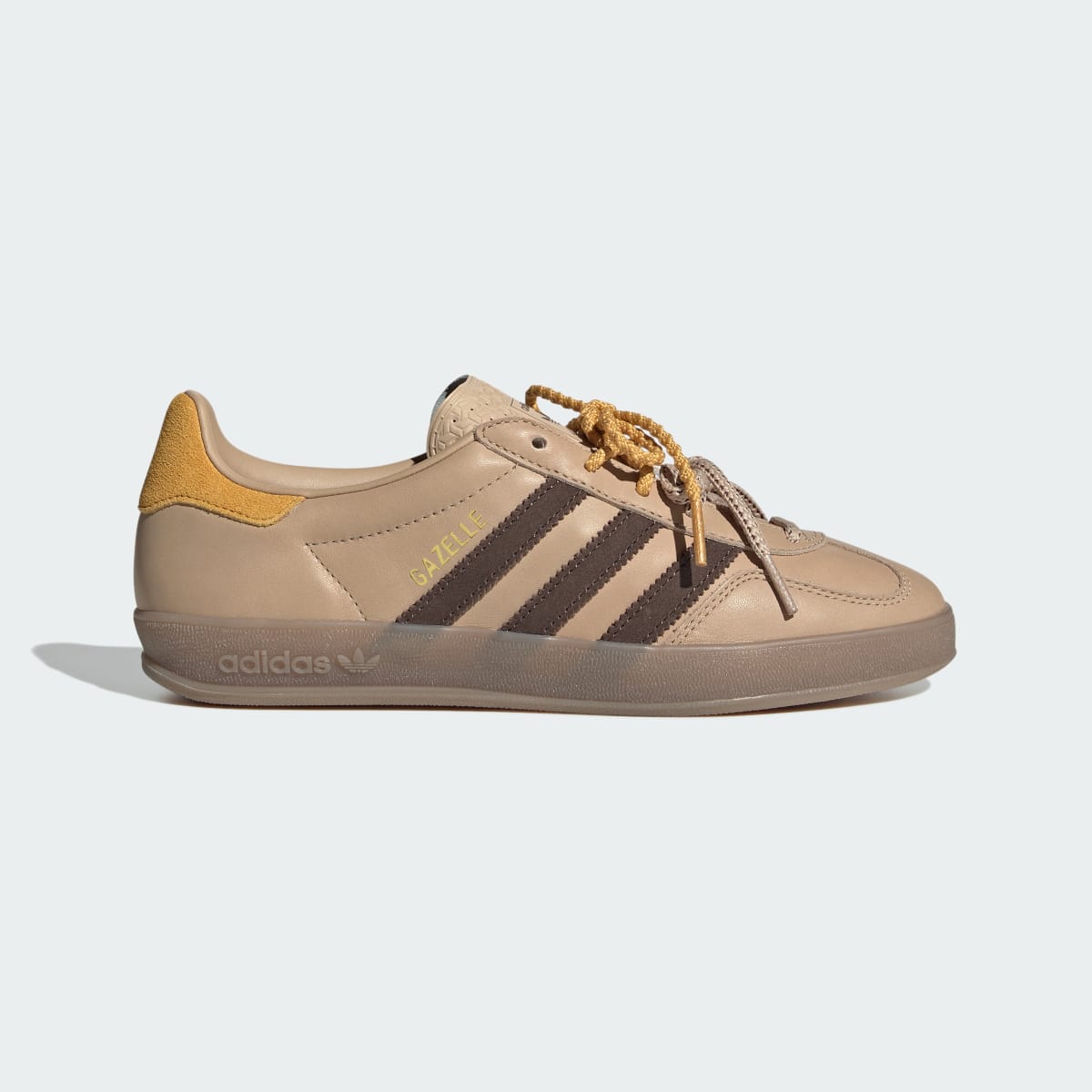 Tenis casuales para mujer color beige y café - vista 2