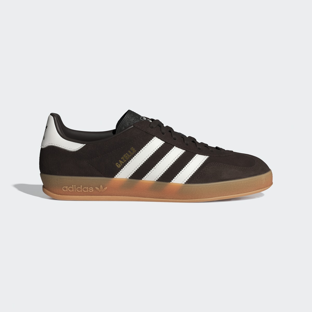 Tenis casuales para hombre color café y blanco - vista 2