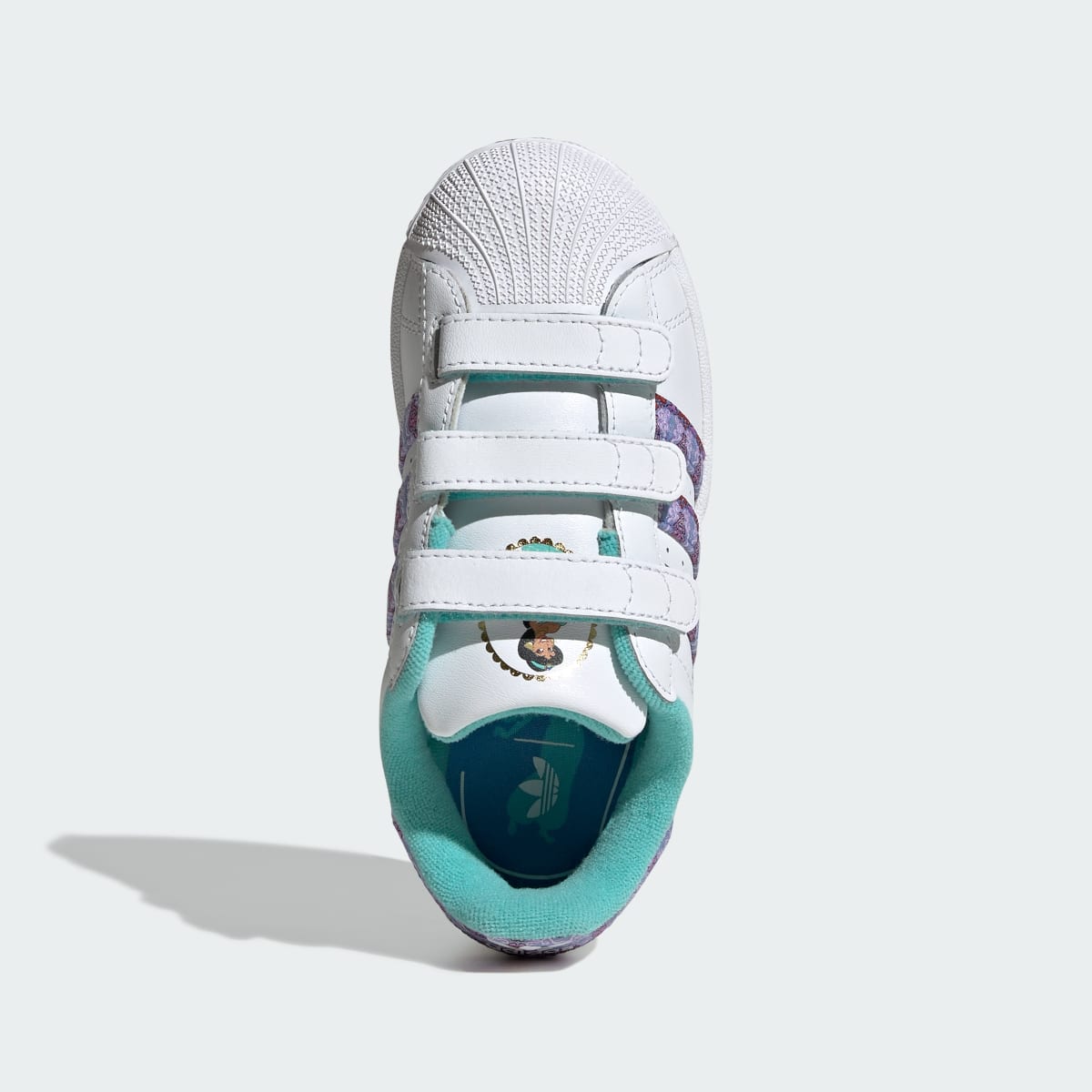 Tenis casuales para niños color blanco y dorado - vista 3