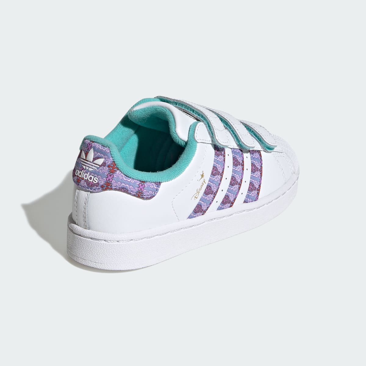 Tenis casuales para niños color blanco y dorado - vista 6