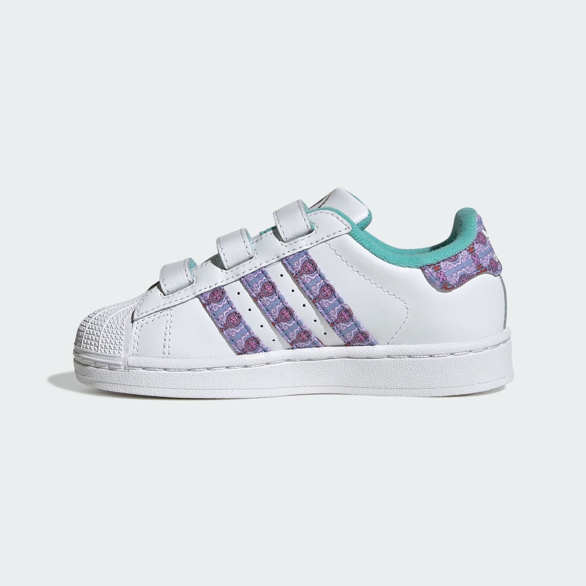Tenis casuales para niños color blanco y dorado - vista 7