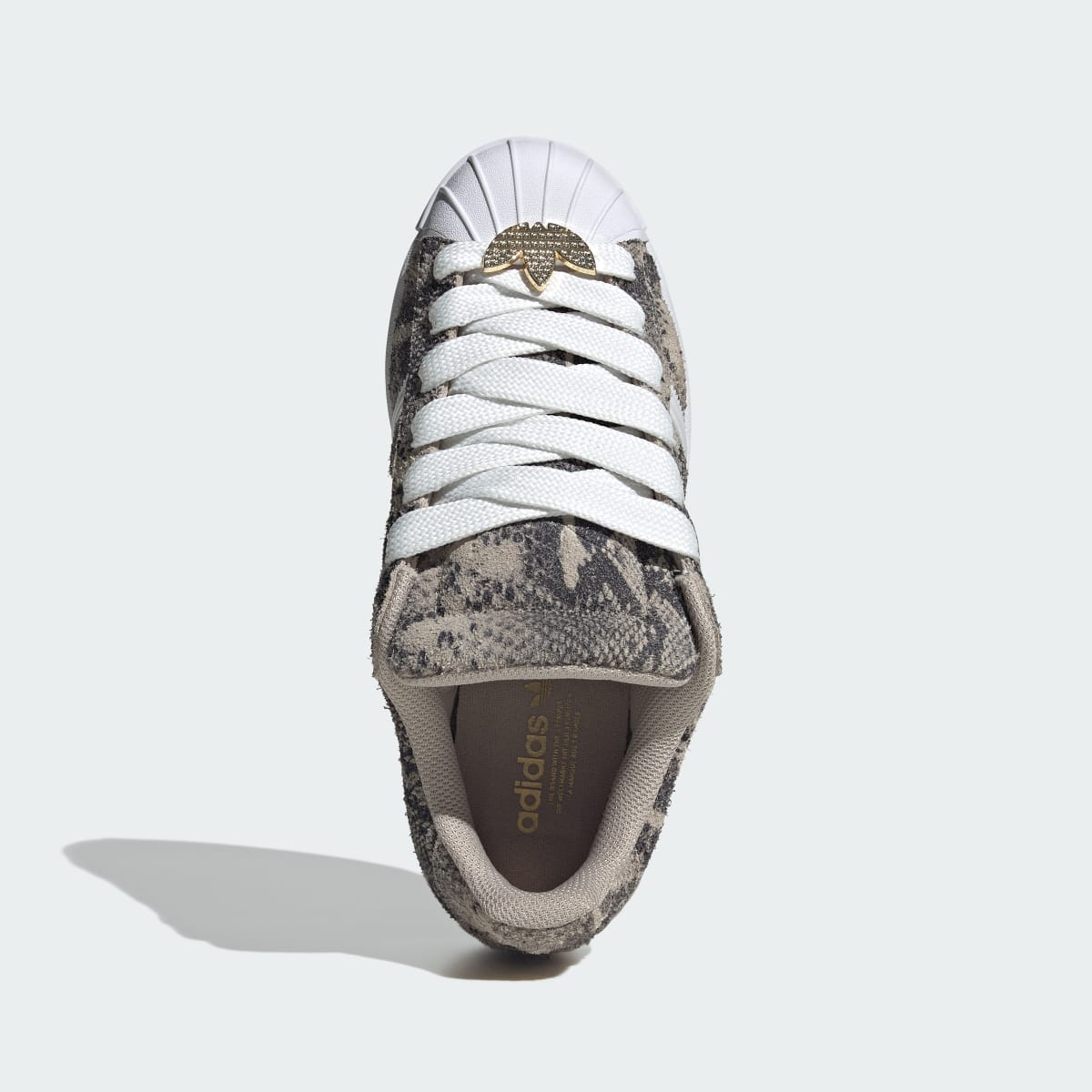Tenis casuales para mujer color beige y blanco - vista 3