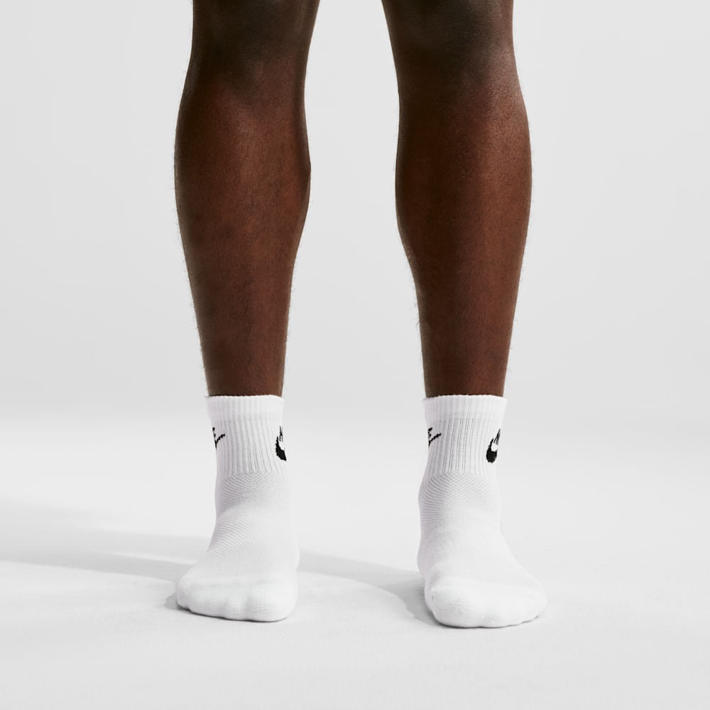 Medias de básquetbol para hombre en blanco · IH8523-901 - vista 4