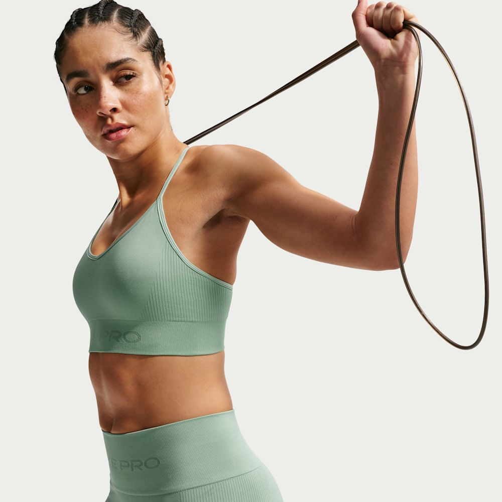 Brasier y Tops deportivos para entrenamiento para mujer en verde · IB9843-006 - vista 3