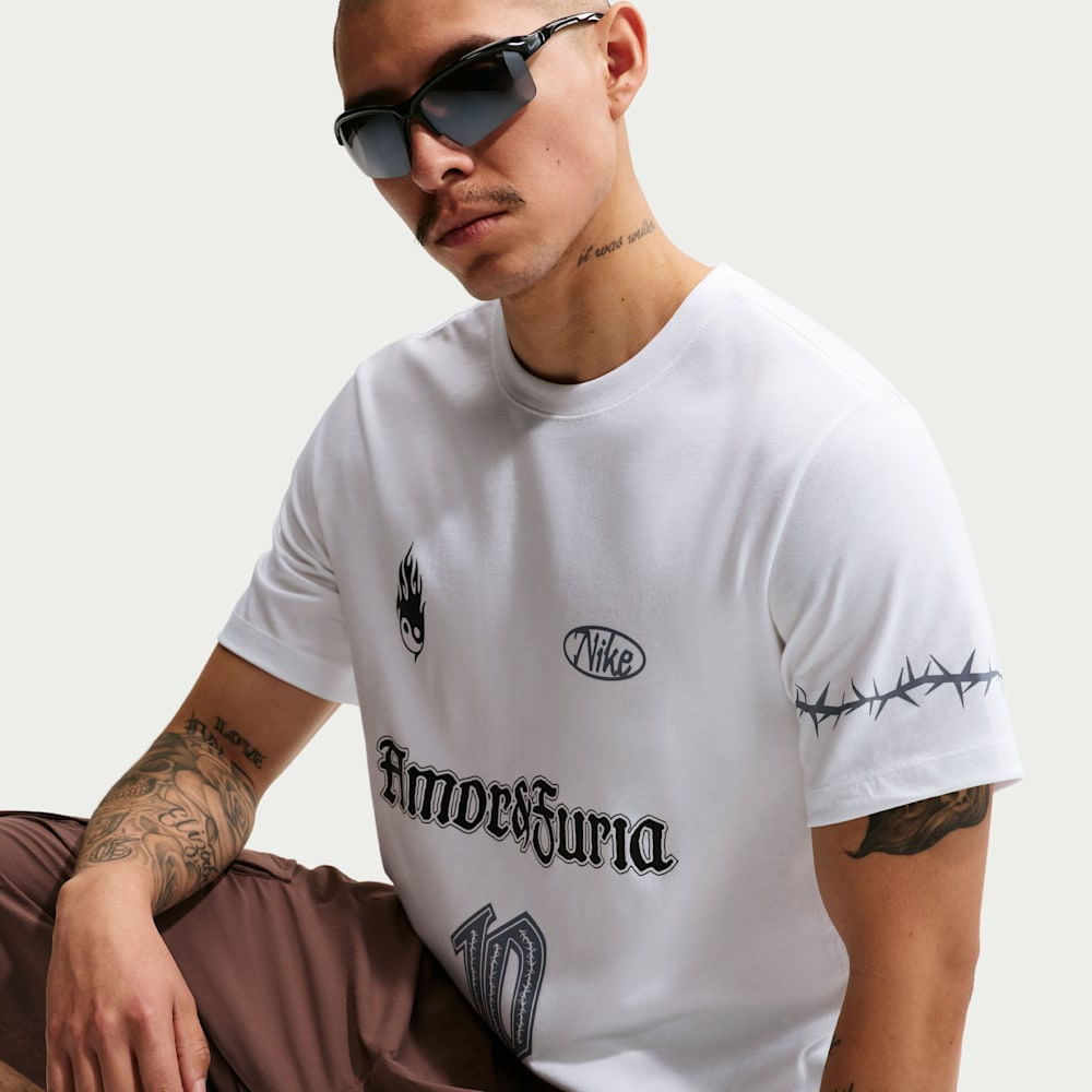 Camisetas y esqueletos casual para hombre en blanco · IR6860-100 - vista 3