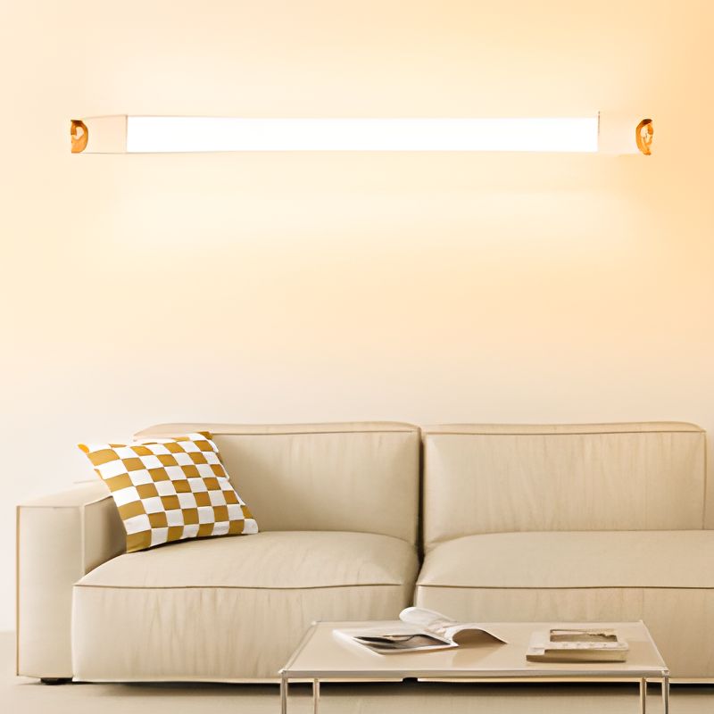 Modern Simple Style 1 Light Vanity Light with Bi-pin, Alloy Material, Ambient Rectangular Fixture, Hardwired, 220V-240V, 35.5"-Fnaisn