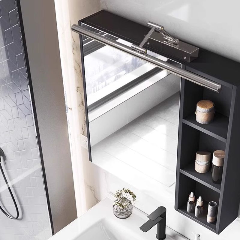 Modern Simple Style 1 Light Bathroom Vanity Light with Directed Downward Chalk Shade, Cylindrical Container Plexiglass Fixture, Hardwired, 220V-240V, 31.5"-Fnaisn