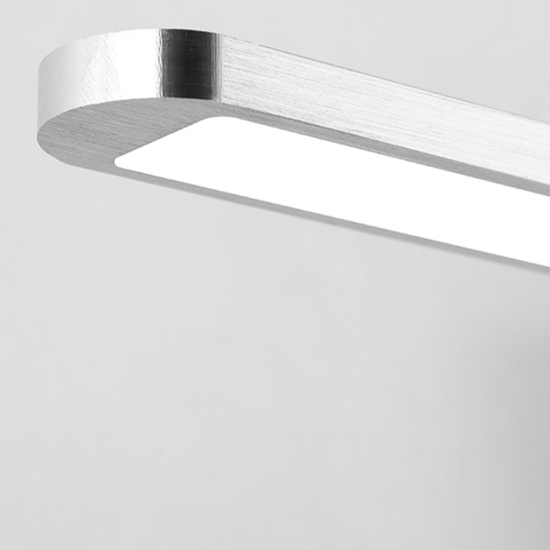 2 Lights Direct-wired Regular Bathroom Vanity Light with Subdued Light and Chalk Lucite Shade for Basement, Silver, 220V-240V-Fnaisn