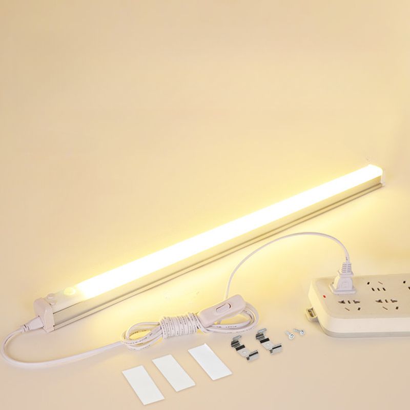 Plug-in Electric Metal Chalk Shade Ambient Vanity Light, Symmetrical for Basement with Cozy Light, 220V-240V, 47.5"-Fnaisn