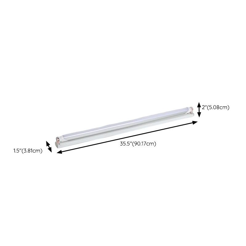 Modern Simple Style 1 Light Vanity Light with Bi-pin, Alloy Material, Ambient Rectangular Fixture, Hardwired, 220V-240V, 35.5"-Fnaisn