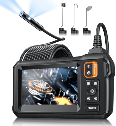 Endoscope Camera with Light, 1920P HD Borescope Tools, Dual Lens(32.8FT)