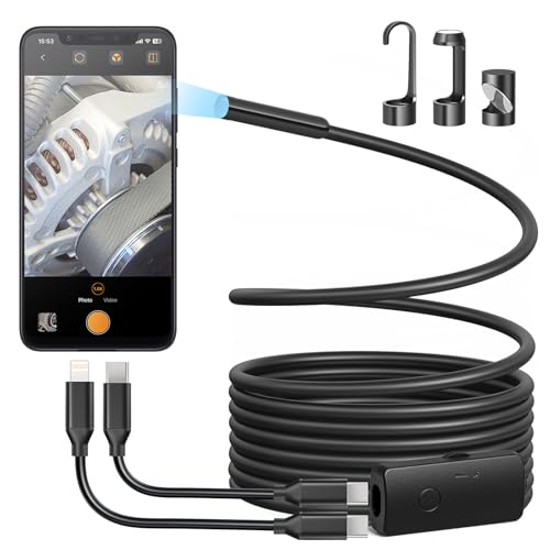 Anykit Endoscope Camera with Light, 1920P HD Borescope
