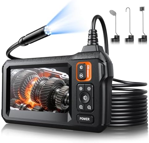 Endoscope Camera with Light, 1920P HD Borescope Tools, Dual Lens(32.8FT)