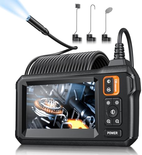 Endoscope Camera with Light, 1920P HD Borescope Tools, Dual Lens(32.8FT)