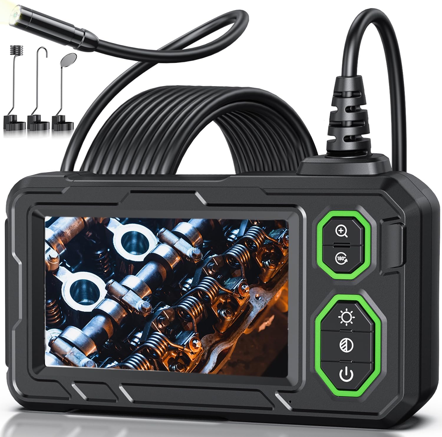 Endoscope Camera with Light, 1920P HD Borescope Tools, Dual Lens(32.8FT)
