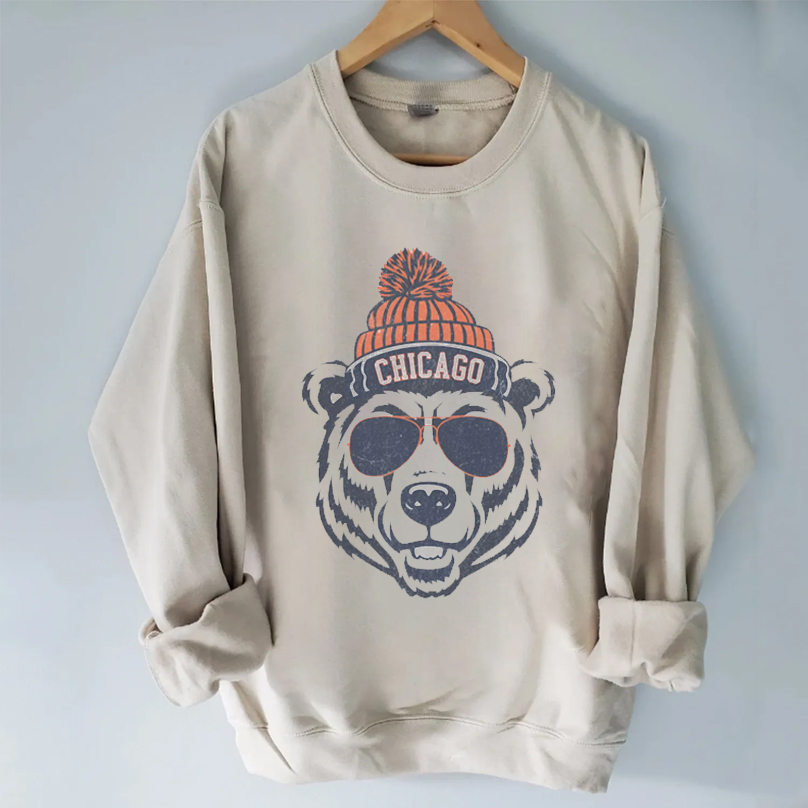 Comfort Colors Chicago Football Mascot Sweatshirt