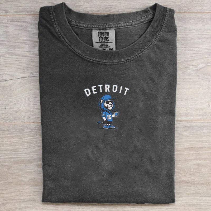 Comfort Colors Detroit Football Shirt