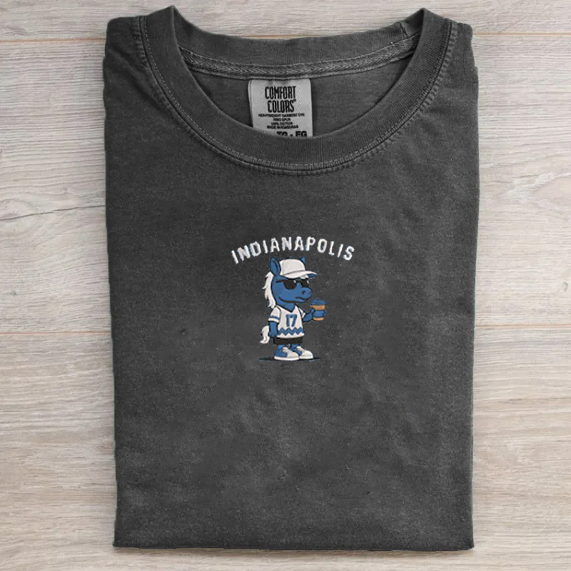 Comfort Colors Indianapolis Football Horse Shirt