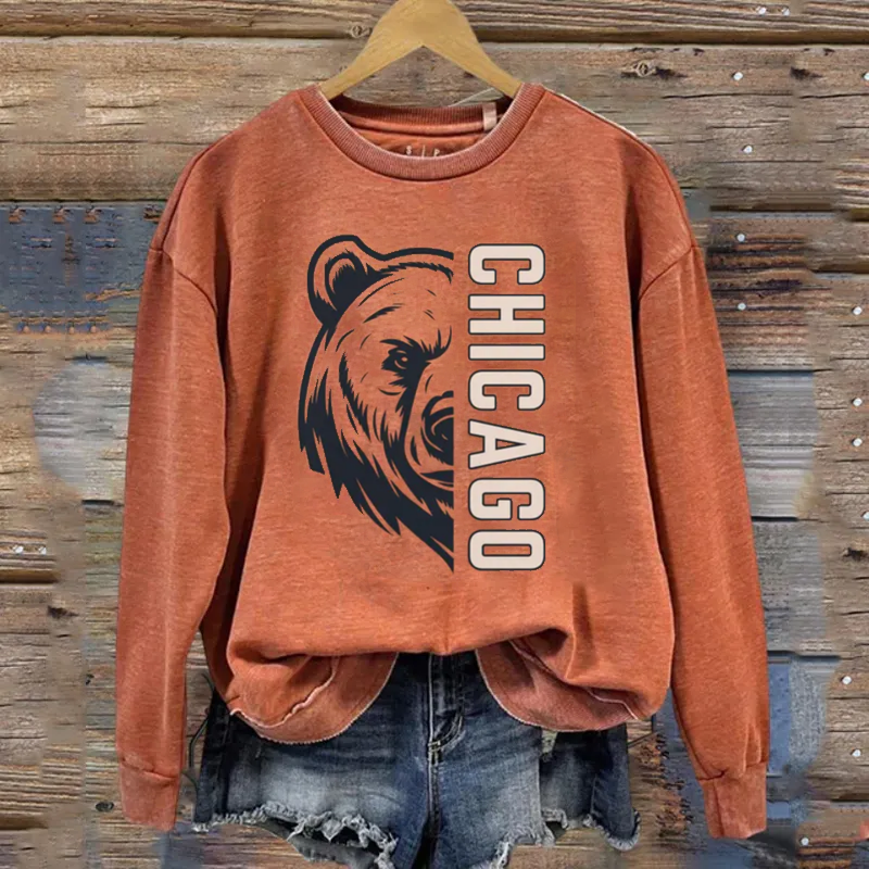Chicago Football Graphic Sweatshirt