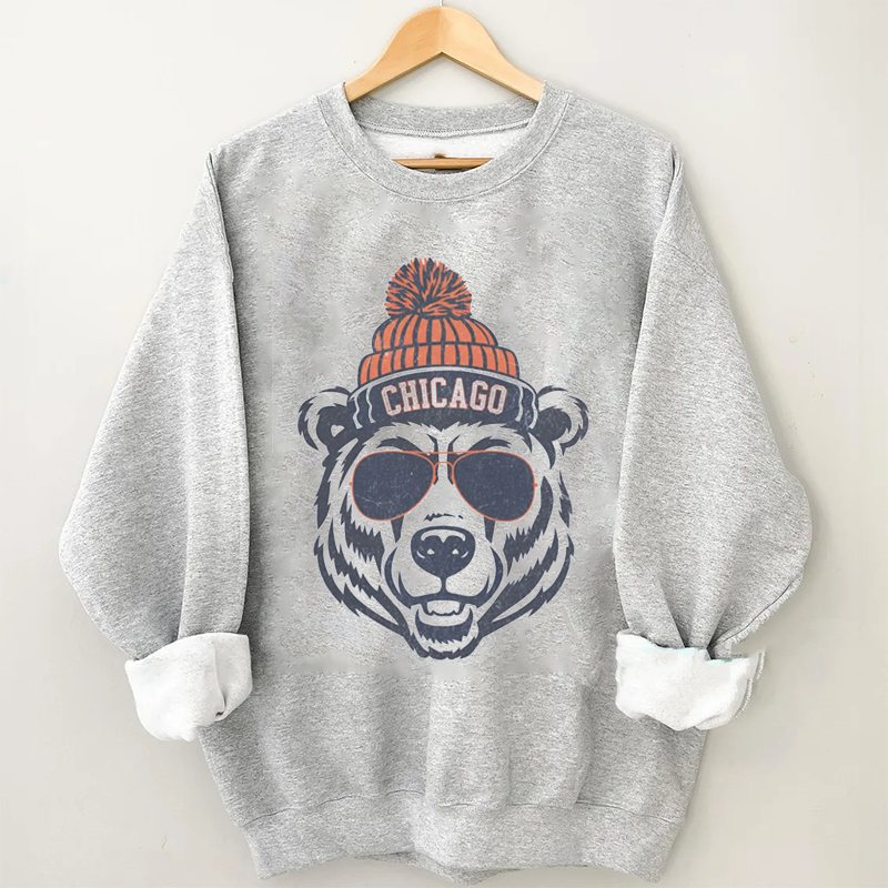 Comfort Colors Chicago Football Mascot Sweatshirt