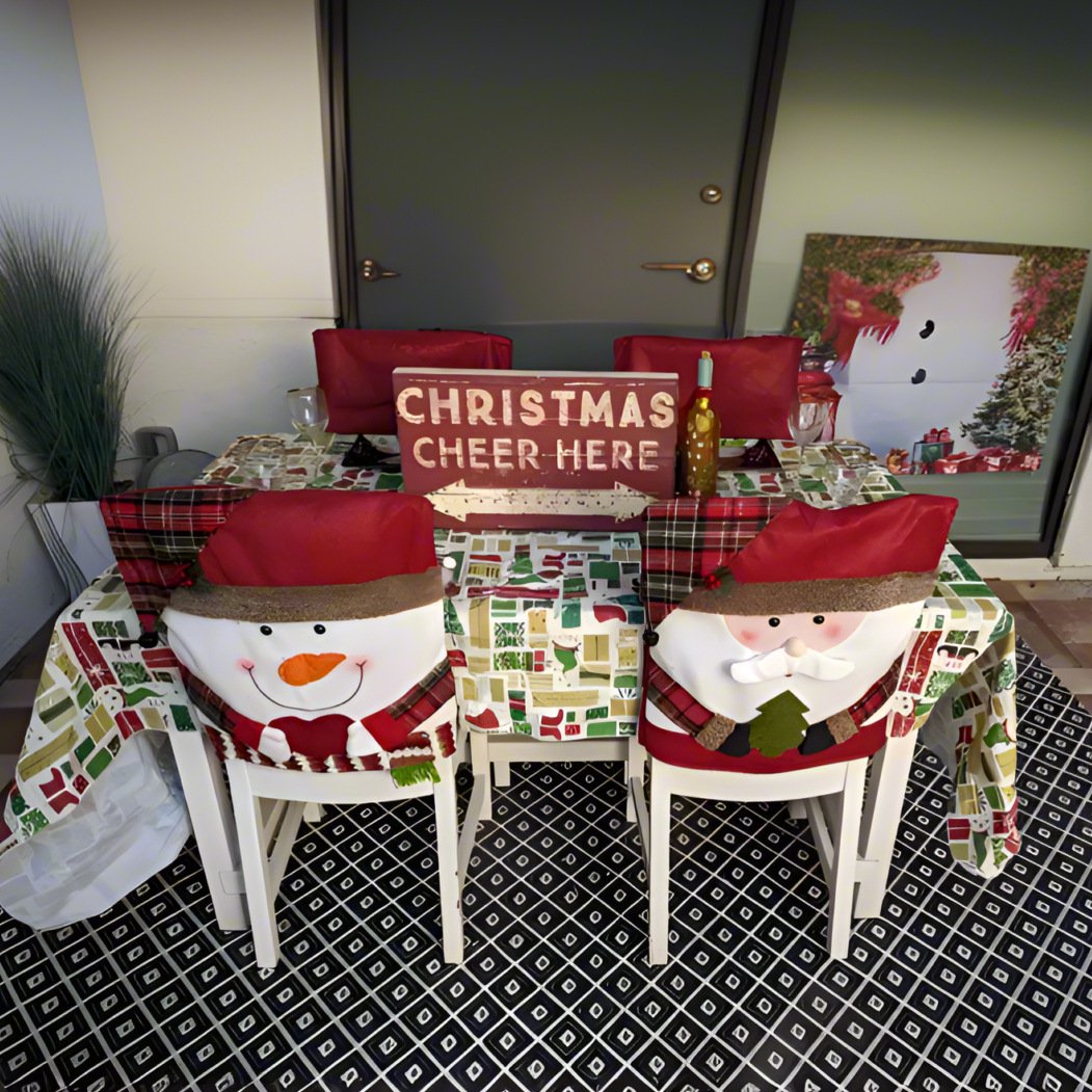 🔥-Cute Christmas Themed Chair Cover🎄