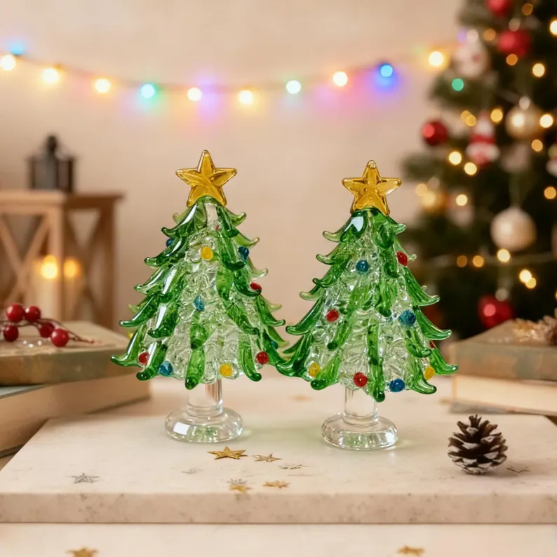 Handmade Stained Glass Christmas Tree