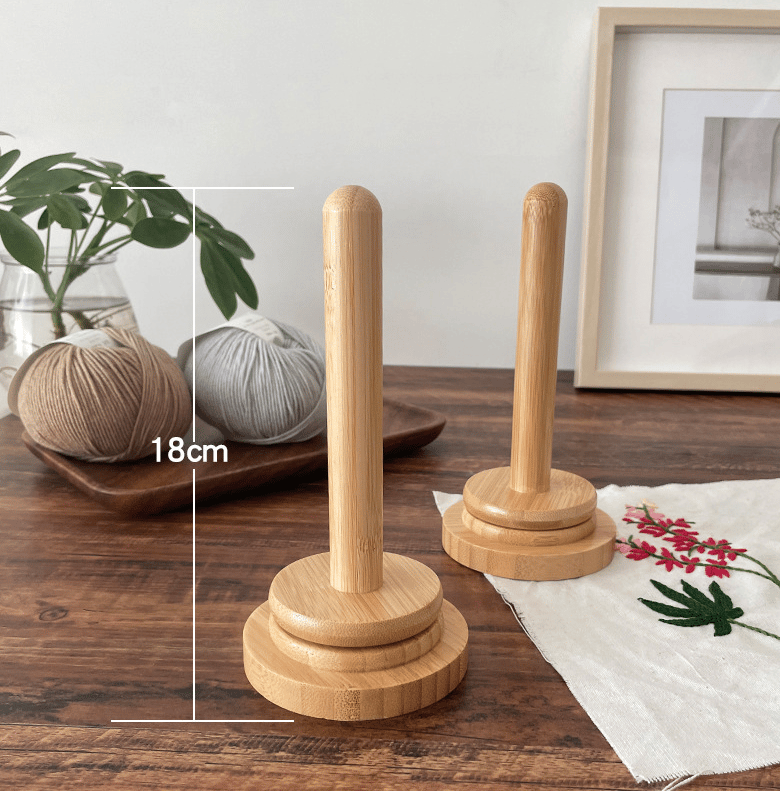 Christmas Gift For Your Friend Who Crochets 🧶✨Wooden Yarn Spool Rack