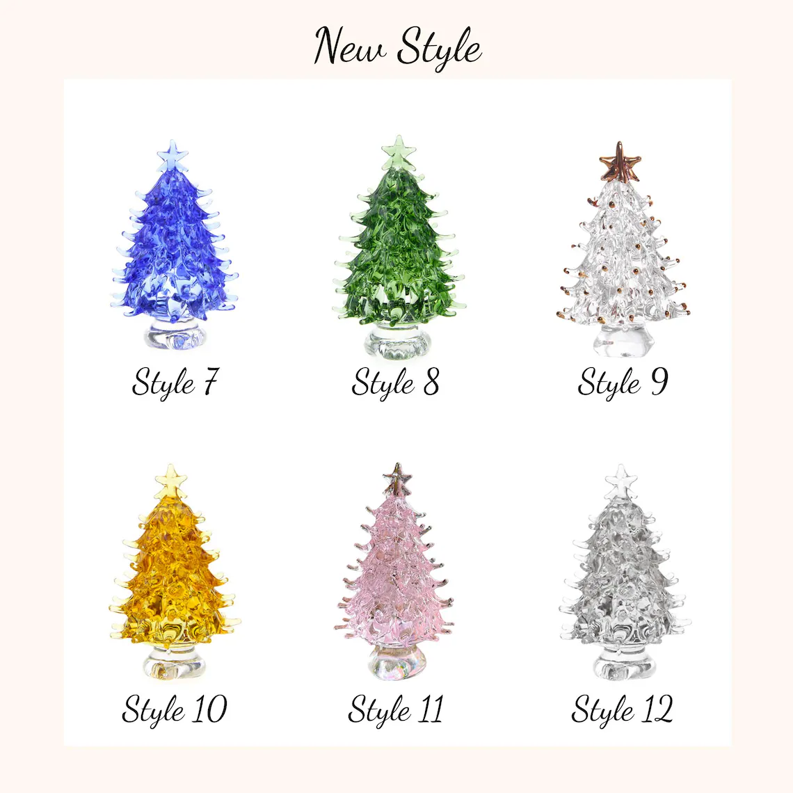 Handmade Stained Glass Christmas Tree