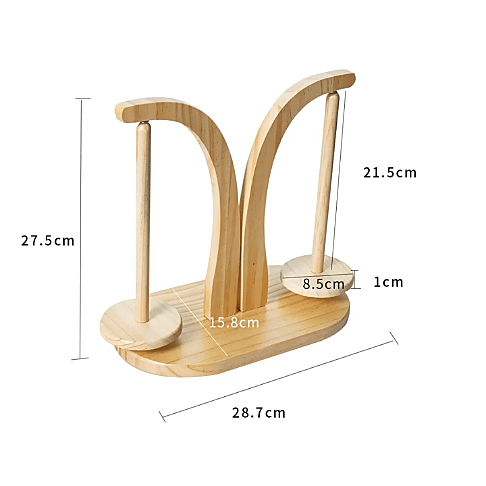Christmas Gift For Your Friend Who Crochets 🧶✨Wooden Yarn Spool Rack