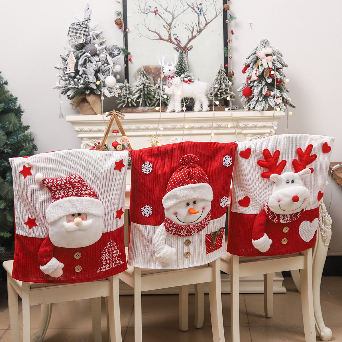🔥-Cute Christmas Themed Chair Cover🎄