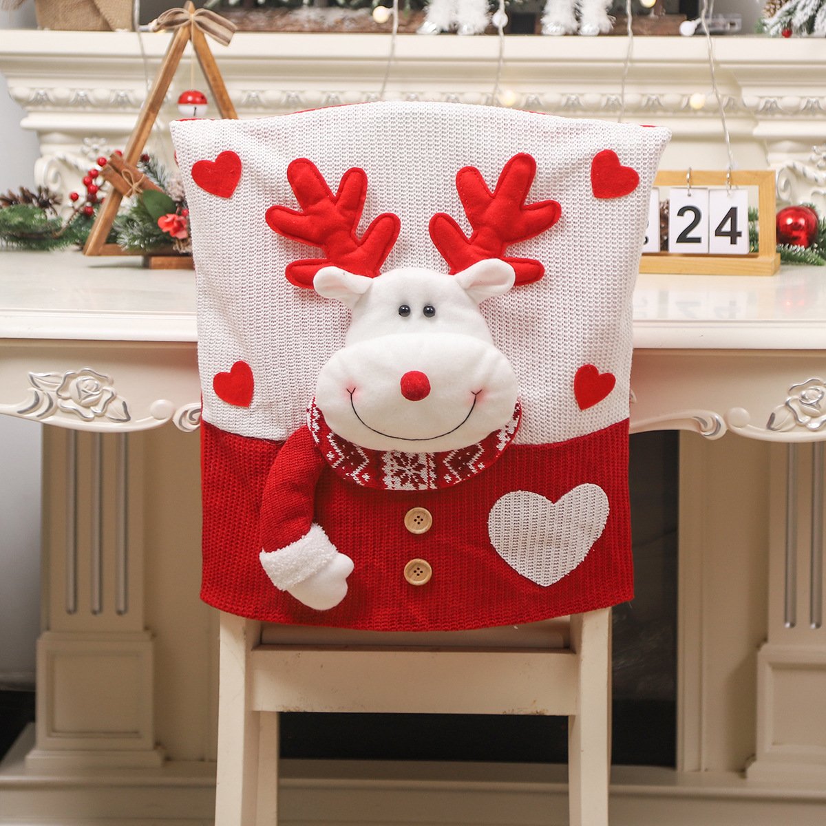 🔥-Cute Christmas Themed Chair Cover🎄