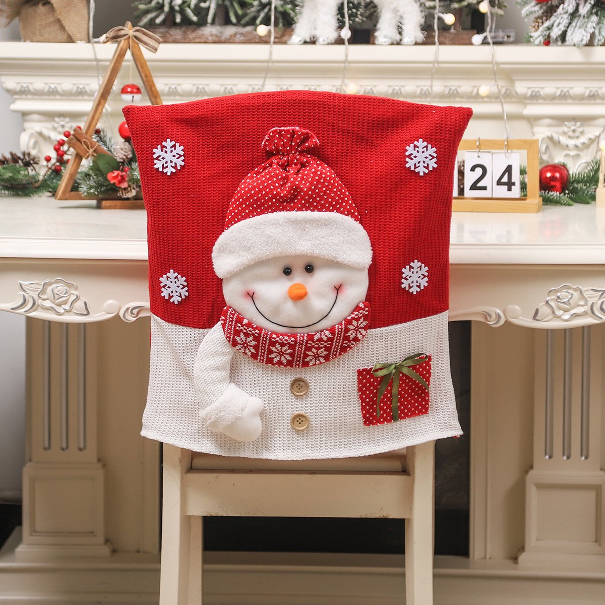 🔥-Cute Christmas Themed Chair Cover🎄