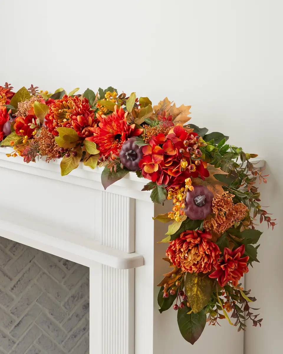 Pumpkin Floral Foliage