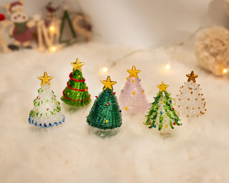 Handmade Stained Glass Christmas Tree