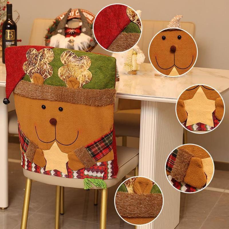 🔥-Cute Christmas Themed Chair Cover🎄